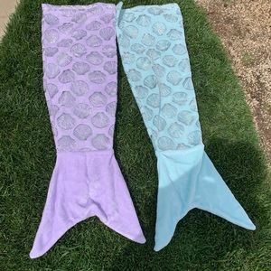 Two mermaid blankets